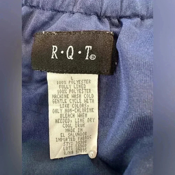 R.Q.T. Fit & Flare Tropical Print Polyester Midi Skirt Size Zip Size L - Picture 2 of 8